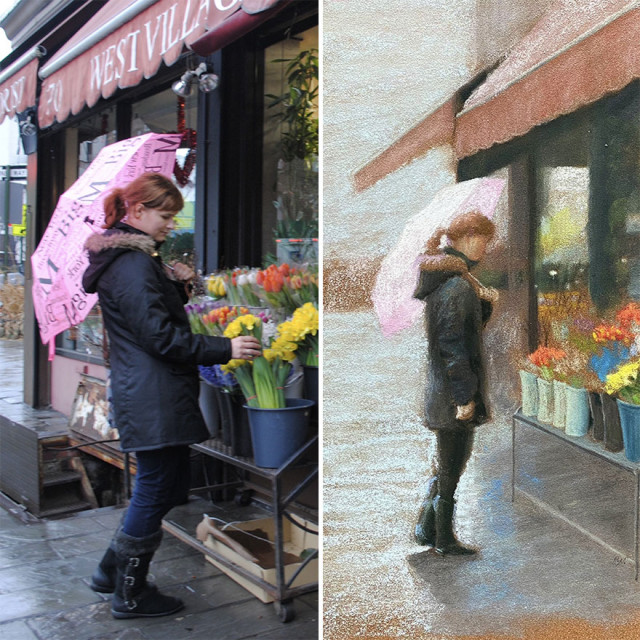 Художниця-самоучка зображує мешканців Нью-Йорка, які зустрічаються на вулиці (фото)