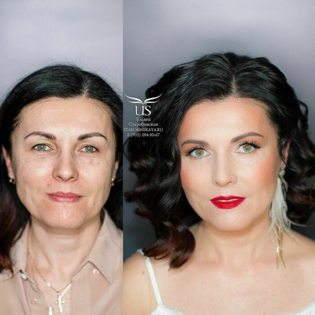 30 фотографий \"до и после\", демонстрирующих талант визажиста (фото)