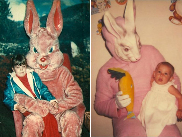 Винтажные пасхальные зайцы, которые могут присниться только в кошмарных снах (фото)