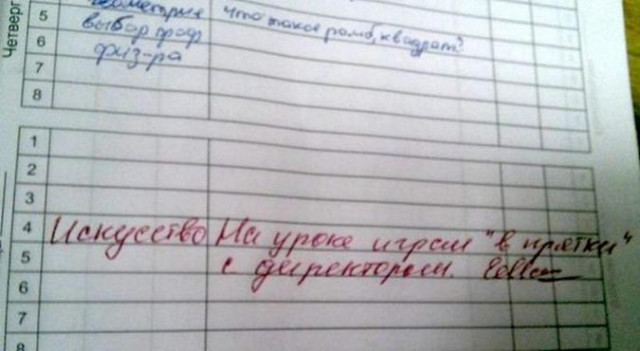 Записи в школьных дневниках, которые во всех красках описывают нескучные школьные будни 