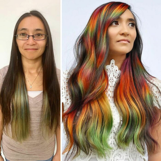 Жінки, які пофарбували волосся у незвичний колір і не пошкодували про це (фото)