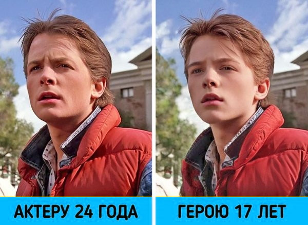 Если бы возраст актёров соответствовал возрасту сыгранных ими киноперсонажей (фото)
