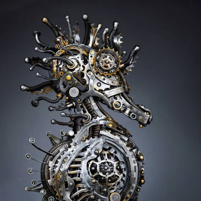 Потрясающие скульптуры, которые Алан Уильямс делает из металлолома (фото)