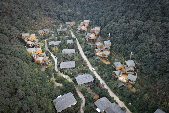 Архитекторы создали причудливую \"деревню\" на деревьях в Ханчжоу