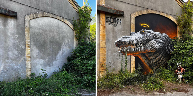 Нові реалістичні 3D-графіті французького вуличного художника Scaf