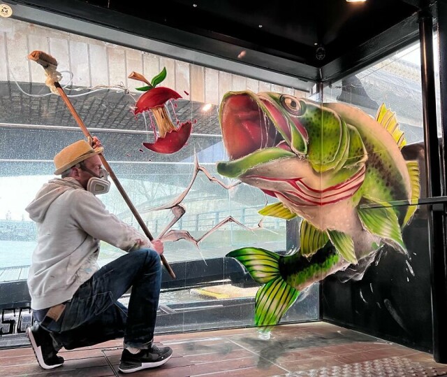 Новые реалистичные 3D-граффити французского уличного художника Scaf