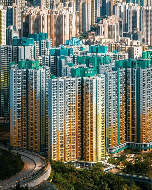 Фотограф показал, почему Гонконг называют бетонными джунглями (29 фото)