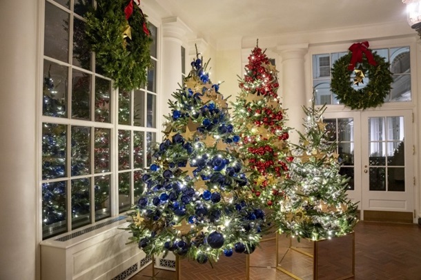 Джилл Байден украсила Белый дом к Рождеству (ФОТО)