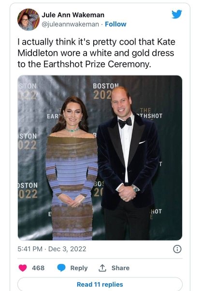 Платье Кейт Миддлтон стало мемом в сети (фото) 