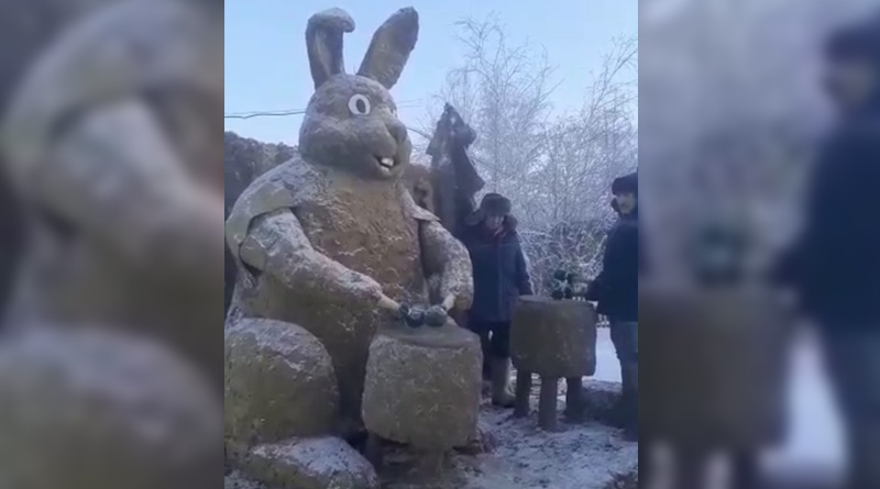 Якутский скульптор создал ежегодную скульптуру из дерьма (ВИДЕО) 