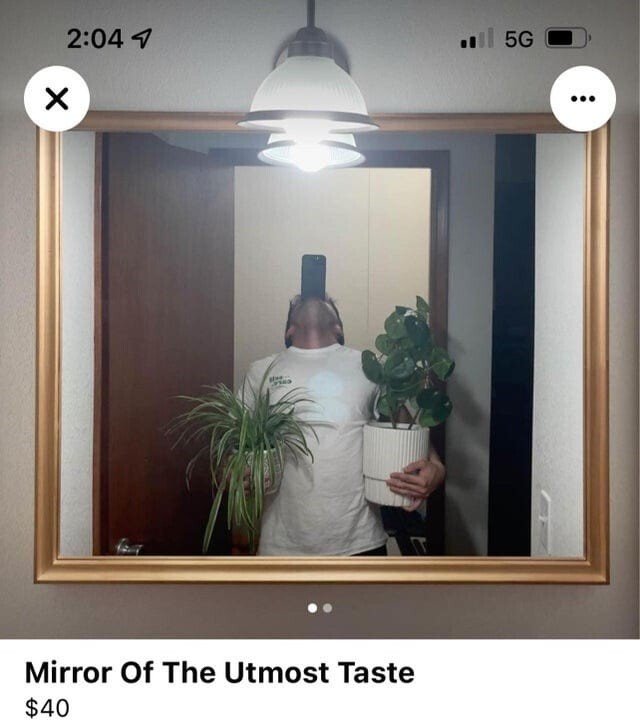 Веселі фотографії з оголошень з продажу дзеркал