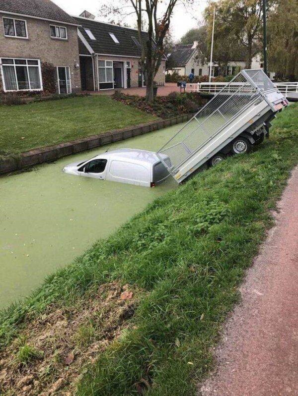 Необычные аварии и впечатляющие ДТП 