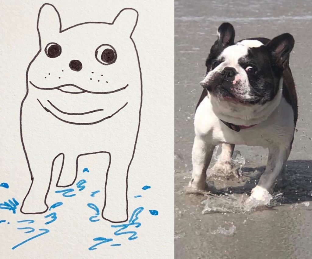 Девушка запустила флешмоб благодаря нелепому рисунку собаки