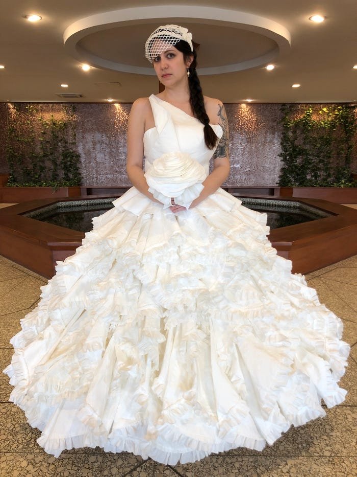 8 свадебных платьев, сделанных из туалетной бумаги - Princessly