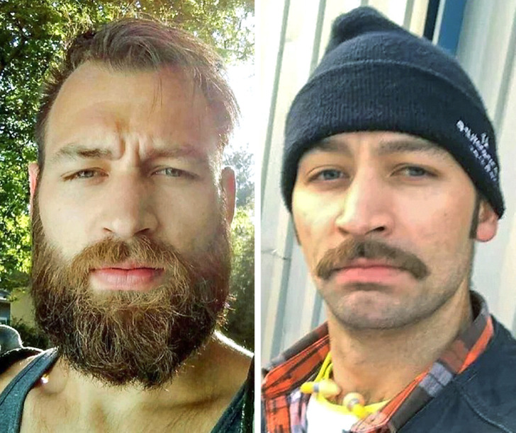 15+ чоловіків поголилися, і виявилось, що без бороди вони дуже нічого
