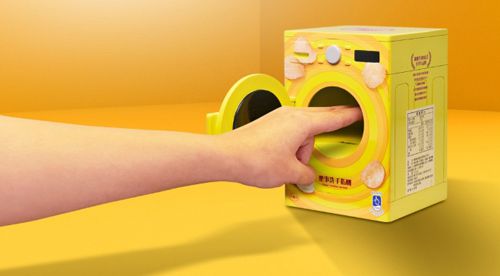 Миниатюрная «стиральная машина» создана для того, чтобы мыть пальцы после поедания чипсов (ФОТО)