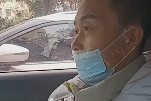 Чтобы муж не мешал вести машину, водительница связала ему руки и заклеила рот (ВИДЕО)