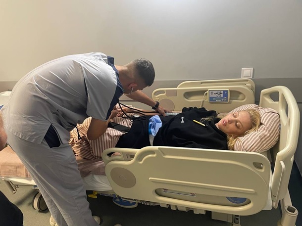 Оля Полякова потрапила до лікарні