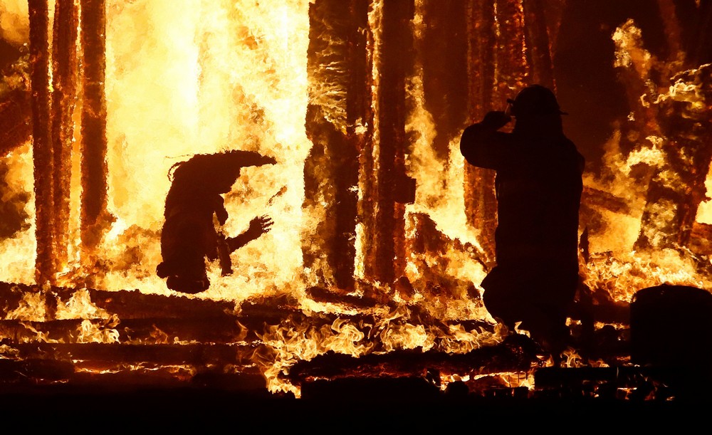 Кульминация фестиваля Burning Man 2017