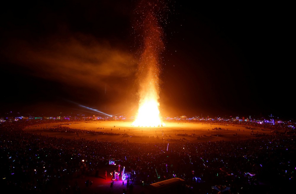 Кульминация фестиваля Burning Man 2017