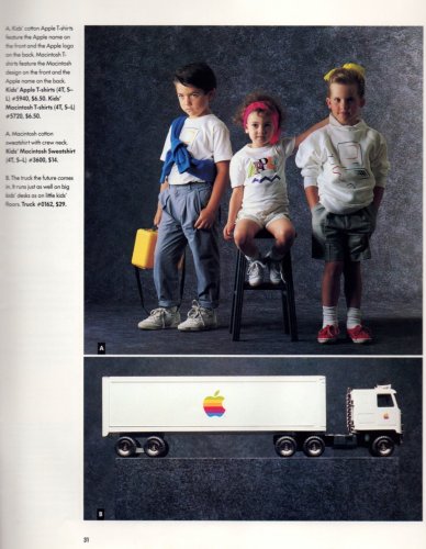 Коллекция одежды от Apple из 1980-х годов