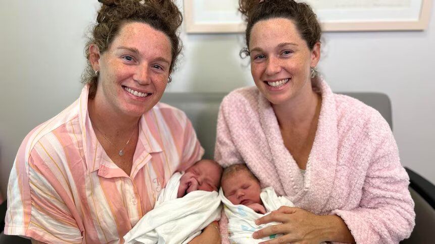 Близнючки народили дітей із різницею в декілька хвилин / Фото: ABC Sunshine Coast: Jessica Ross / ©