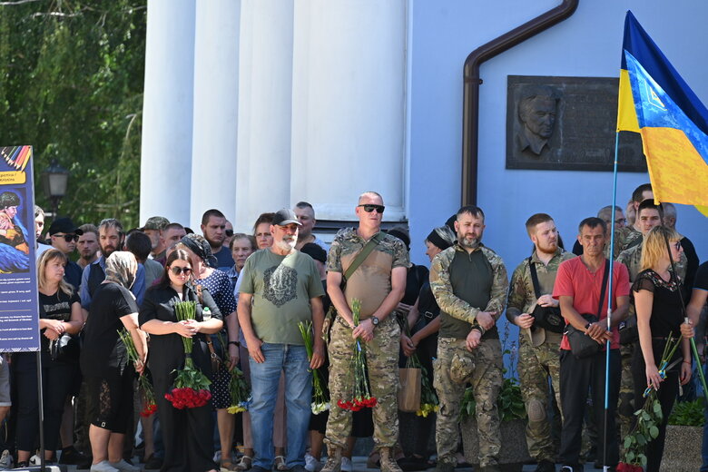 Прощання з воїном Володимиром Сергієвським