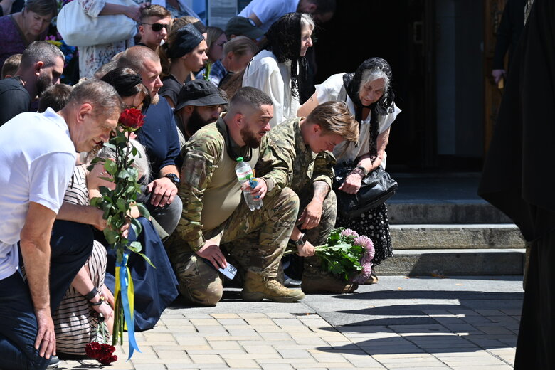 Прощання з воїном Володимиром Сергієвським