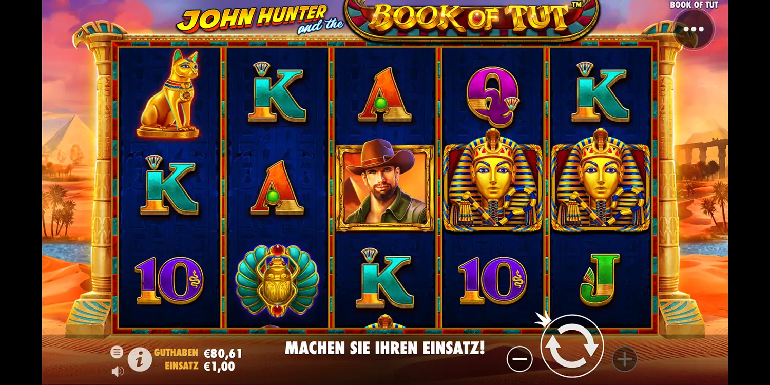 Огляд слота John Hunter and the Book of Tut (Pragmatic Play)