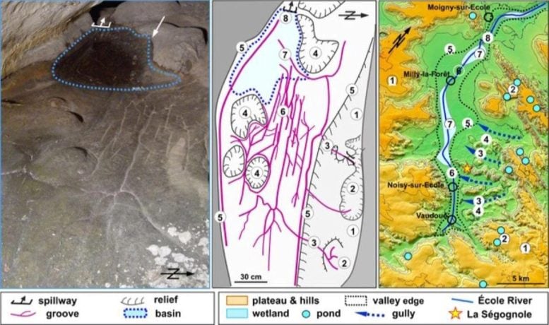 Карта долини річки Cave Floor École