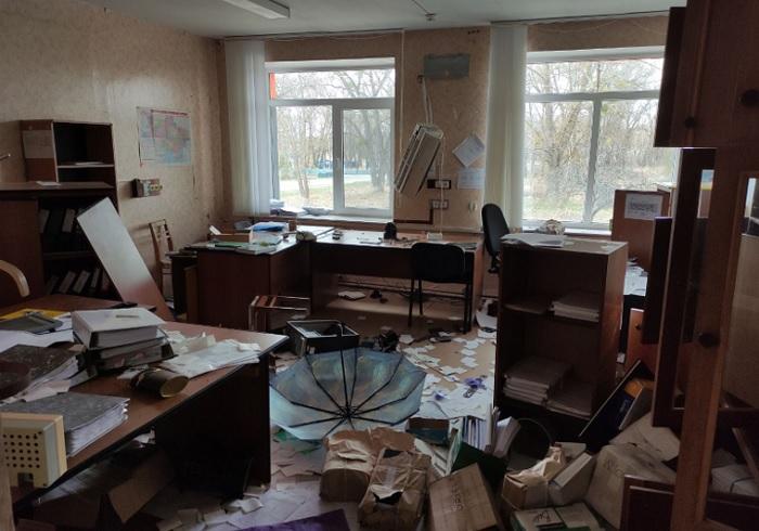 Такими офіс ДАЗВ залишили окупанти у 2022 році / фото ДАЗВ