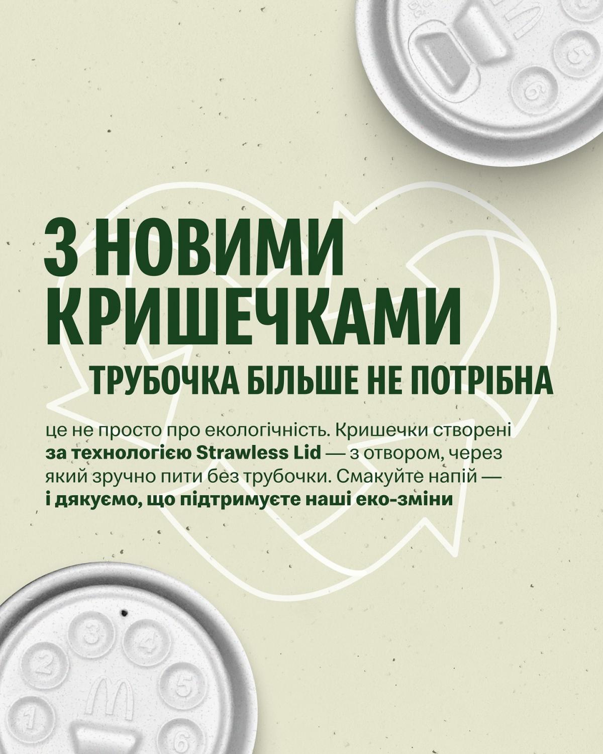 McDonald's відмовляється від використання трубочок: що зміниться для відвідувачів