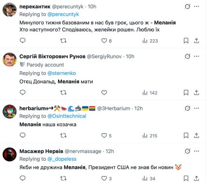 Україна має лише двох союзників у США: меми про Меланію Трамп не вщухають