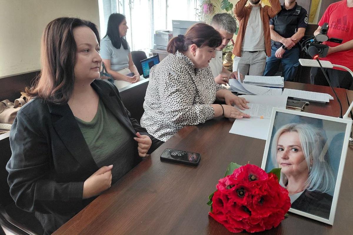 Софія Особа, донька Ірини Фаріон, у суді / фото Суспільне