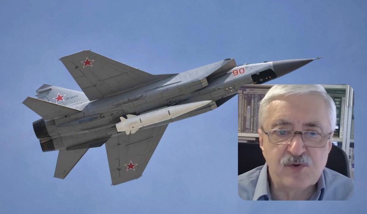 Романенко пояснив, що сталося з російськими ракетами "Кинджал", запушеними по Україні вранці / колаж УНІАН, фото - Вікіпедія, скриншот