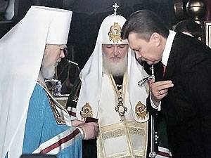 Виктор Янукович встретился с патриархом Кириллом 