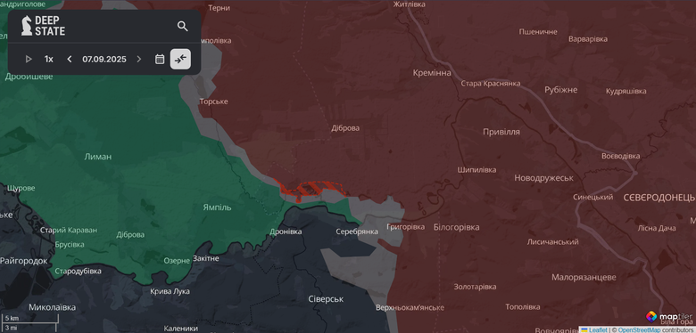 Ворог просунувся в Серебрянському лісництві