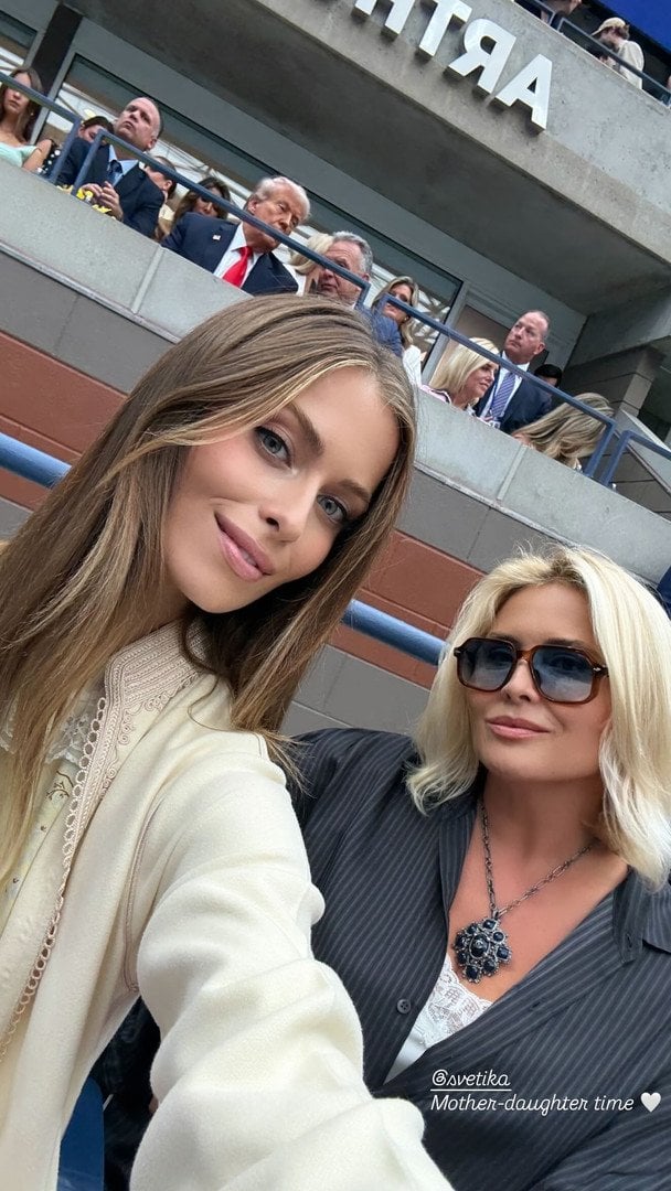 Софія Євдокименко з мамою і Дональд Трамп / © instagram.com/iamsofiaeve