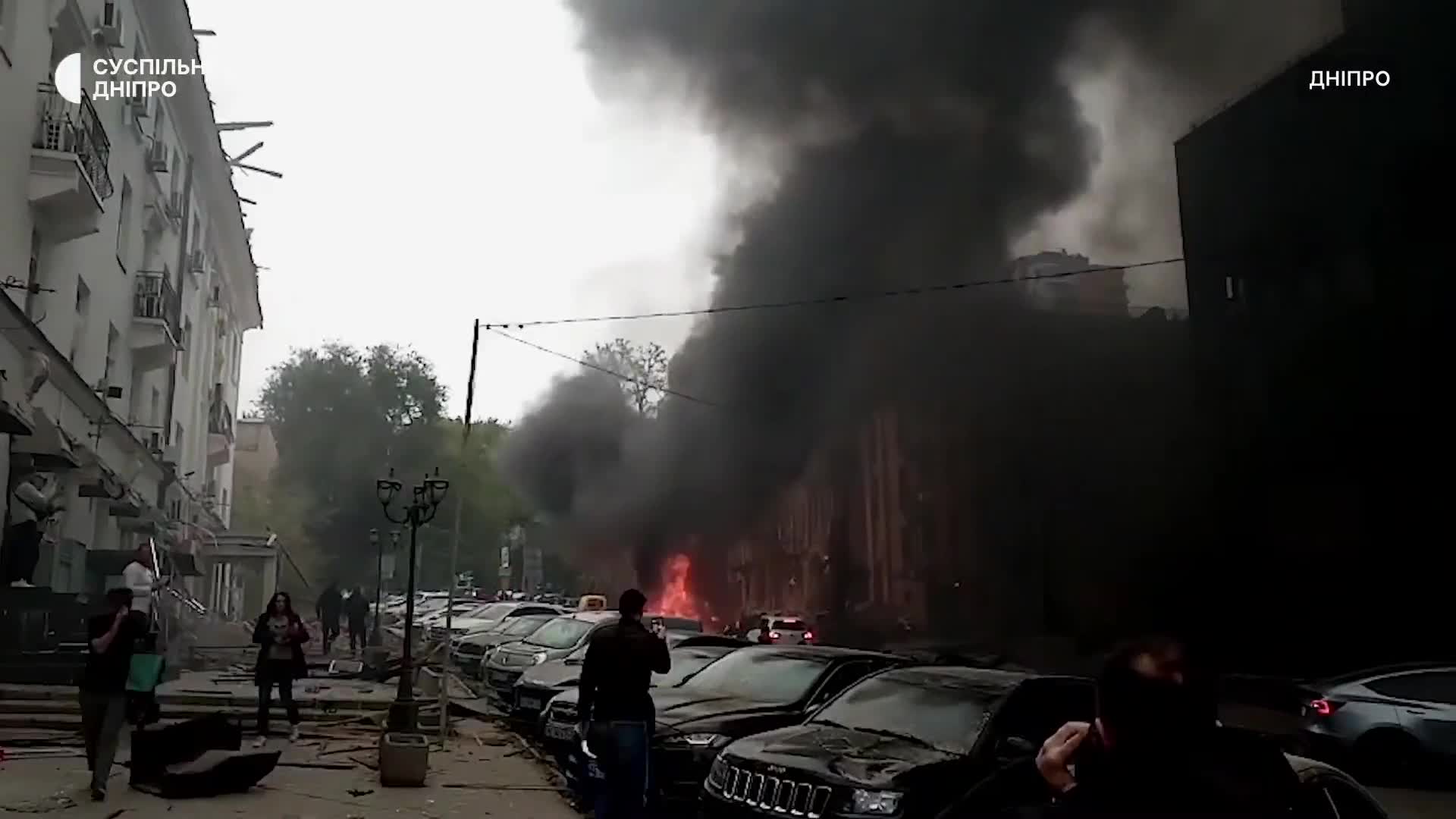 Росія вдарила безпілотниками по Дніпру: є загиблий і поранені (фото, відео)