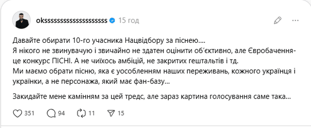 Допис Oks в Threads