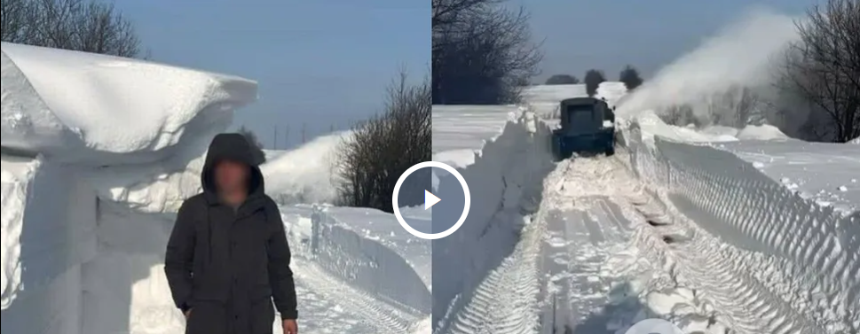 Снігові тунелі в людський зріст: на Івано-Франківщині випало під два метри снігу. Фото і відео
