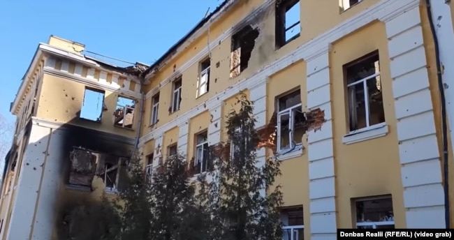 134-та харківська школа після боїв в перші дні повномасштабної війни