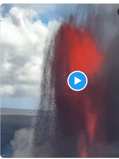 Вулкан на Гаваях випустив фонтан лави у 480 м (відео)