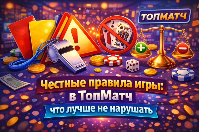 Честные правила игры: в ТопМатч что лучше не нарушать