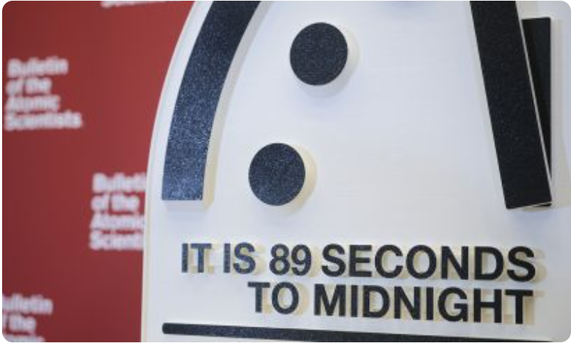 Годинник Судного дня перевели на чотири секунди ближче до опівночі — найгірший показник з 1947 року