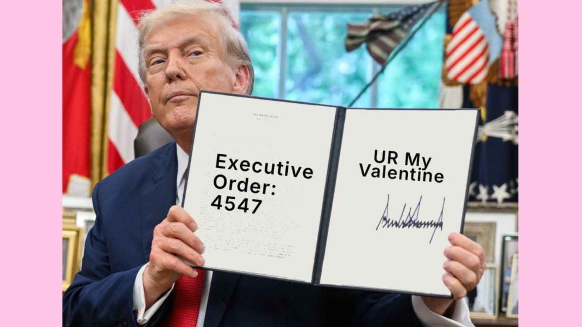 Валентинка з Дональдом Трампом