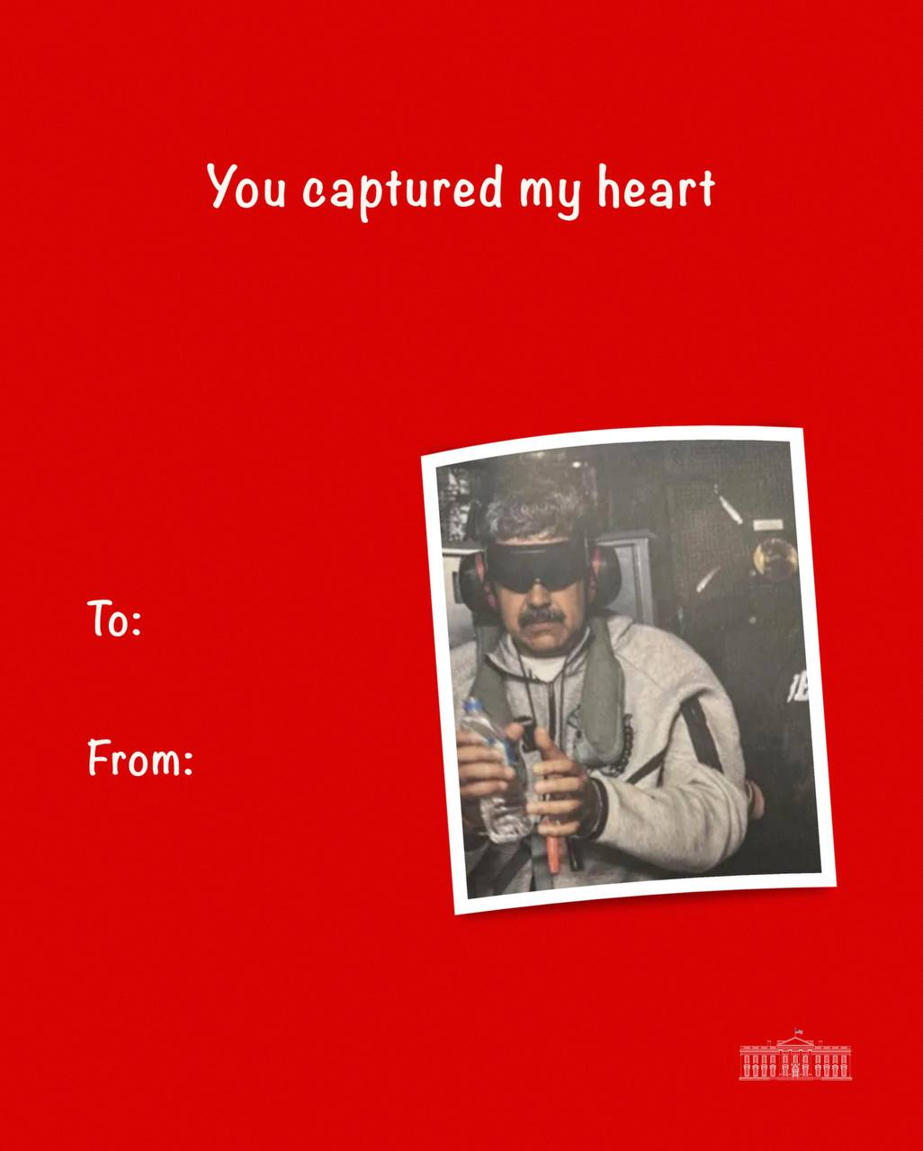 У Білому домі опублікували підбірку валентинок до Дня закоханих, серед них – послання Гренландії