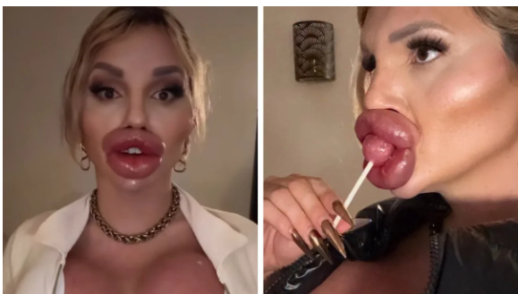 Сотні тисяч доларів за шок: інфлюенсерка зробила собі найбільші губи у світі — результат вражає