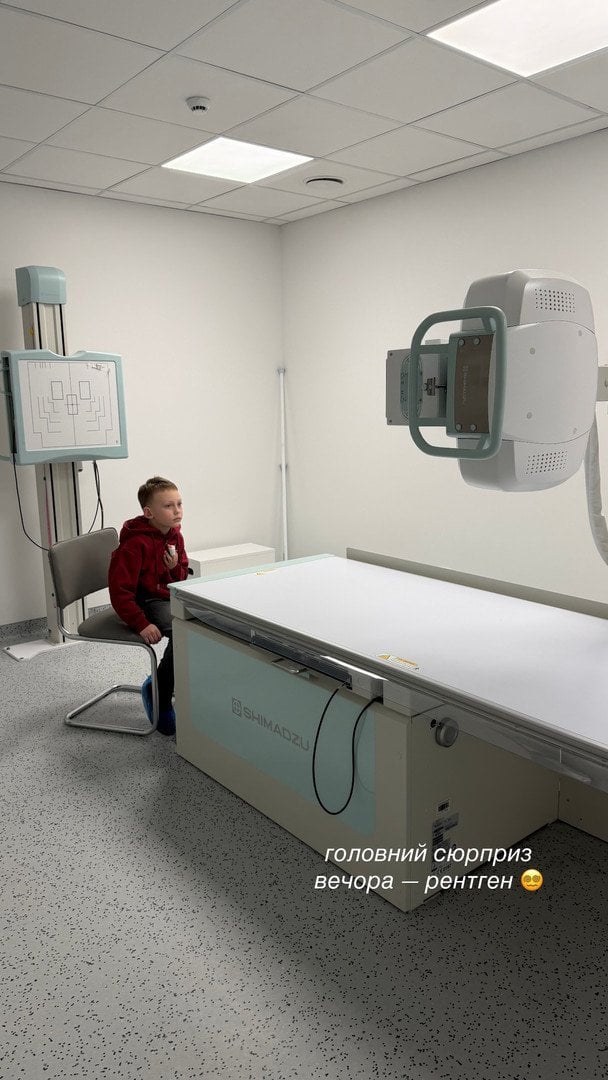 Син Анни Кошмал у лікарні / &copy; instagram.com/smorkovkina