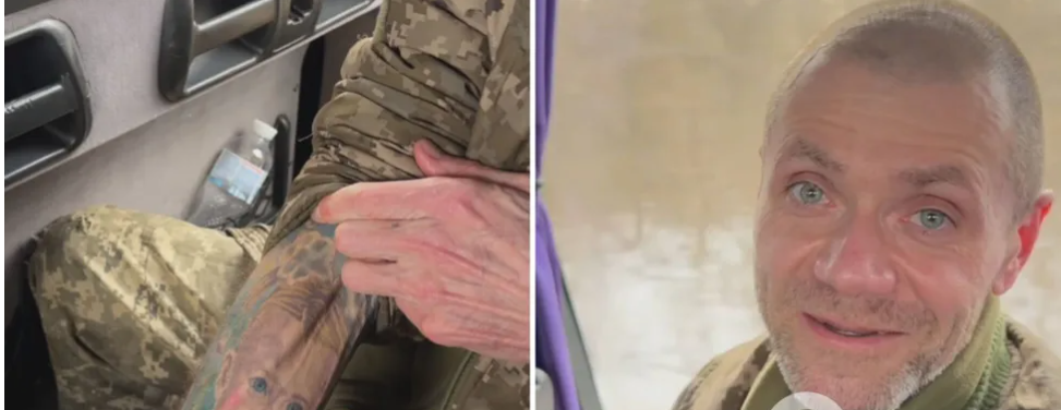 "Увесь цей час тримала одна мрія": звільнений з полону захисник Маріуполя показав, заради кого мусив вистояти. Відео